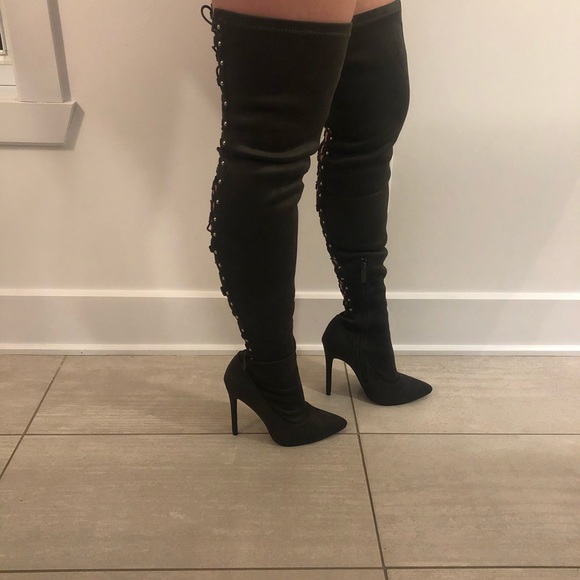 Fashion Nova Shoes - Fashionova thigh high stiletto heel